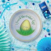 "私は黄金の卵を見つけた"イースターエッグ狩り ペーパープレート (パーティー)