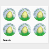 "私は黄金の卵を見つけた"イースターエッグ狩り ラウンドシール (シート)