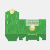 "私は黄金の卵"緑の草あなたのメッセージ フェイバーボックス (折り畳みなし)