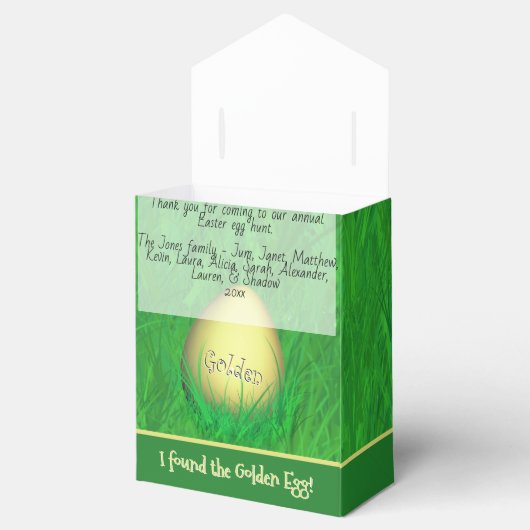 "私は黄金の卵"緑の草あなたのメッセージ フェイバーボックス (オープン)