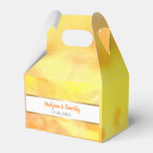 私は黄金の水の色の結婚贈り物用箱 フェイバーボックス (正面サイド)