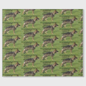 私は黒いドイツの羊飼いが大好きだ ラッピングペーパー (フラット)