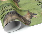 私は黒いドイツの羊飼いが大好きだ ラッピングペーパー (ロールコーナー)