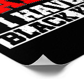 私は黒い保キッズブルムブラックプライドを持って落ち着くことができない ポスター (角)