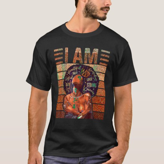 私は黒い女性の黒い歴史の月Blac教育 Tシャツ (正面)