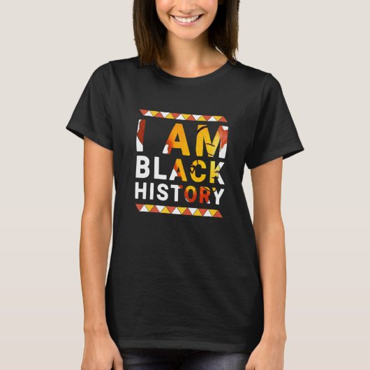 私は黒い歴史の月アフリカ系アメリカ人ブラックPr Tシャツ (正面)