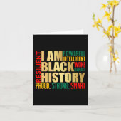 私は黒い歴史の月アメリカのアフリカのプライドCe カード (黄色い花)
