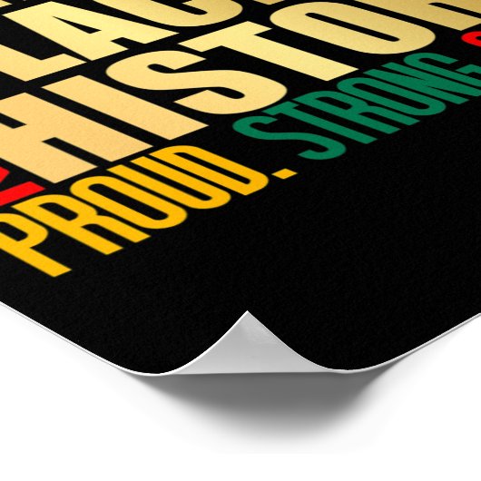 私は黒い歴史の月アメリカのアフリカのプライドCe ポスター (角)