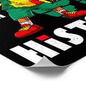 私は黒い歴史の月キッズボーイズAfro African Am ポスター (角)