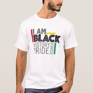 私は黒い歴史パワープライドアフロアメリカン・メラン Tシャツ