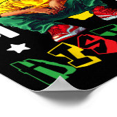 私は黒い歴史ブラックキングサングルキッズ幼児 ポスター (角)