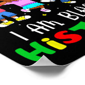 私は黒い歴史ブラックヒストリー月メラニン子 ポスター (角)