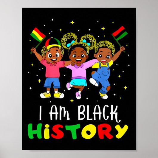 私は黒い歴史ブラックヒストリー月メラニン子 ポスター (正面)