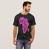 私は黒い歴史月お祝いアフリカンアメリ Tシャツ (正面フル)