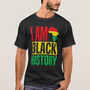 私は黒い歴史月お祝いアフリカンアメリ Tシャツ