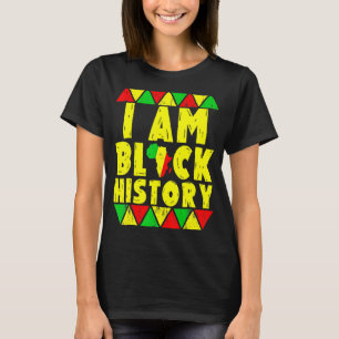 私は黒い歴史月アフリカ系アメリカ人プライド私 Tシャツ