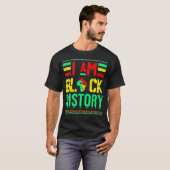 私は黒い歴史月アフリカ系アメリカ人プライドCe Tシャツ (正面フル)