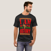 私は黒い歴史月アフリカ系アメリカ人プライドCe Tシャツ (正面フル)