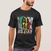 私は黒い歴史月アフリカ系アメリカ人プライドCe Tシャツ (正面)