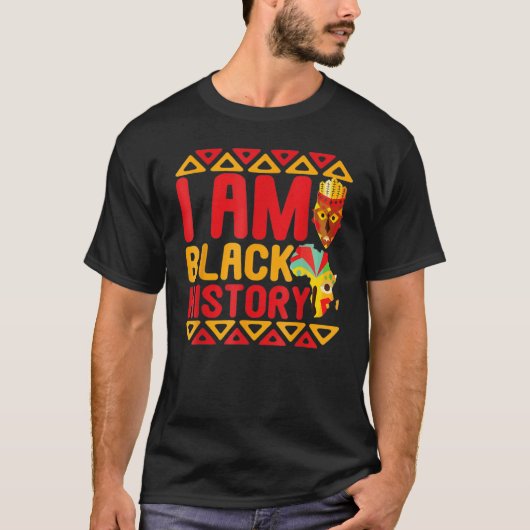 私は黒い歴史月アフリカ系アメリカ人プライドCe Tシャツ (正面)