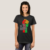 私は黒い歴史月アフリカ系アメリカ人プライドCe Tシャツ (正面フル)