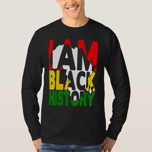 私は黒い歴史月アフリカ系アメリカ人プライドCe Tシャツ (正面)
