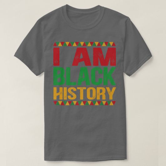 私は黒い歴史月アフリカ系アメリカ人プライドCe Tシャツ (デザイン正面)