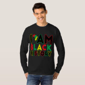 私は黒い歴史月アフリカ系アメリカ人プライドCe Tシャツ (正面フル)