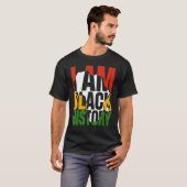私は黒い歴史月アフリカ系アメリカ人プライドCe Tシャツ (正面フル)