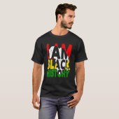 私は黒い歴史月アフリカ系アメリカ人プライドCe Tシャツ (正面フル)