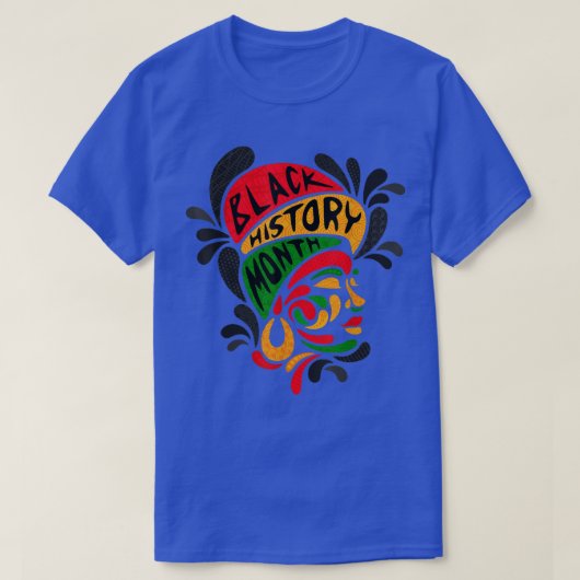 私は黒い歴史黒い歴史の月とプライドAf Tシャツ (デザイン正面)