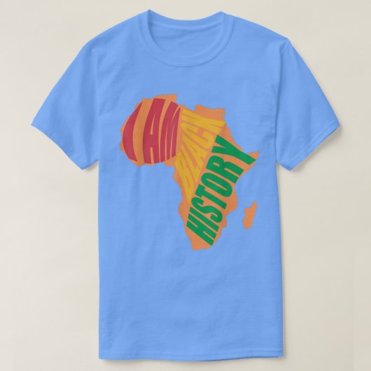 私は黒い歴史黒い歴史の月アフ誇りを持ったリック Tシャツ (デザイン正面)