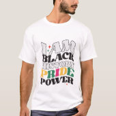 私は黒い歴史 – 黒い歴史の月 Tシャツ (正面)