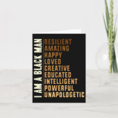 私は黒い男 – 黒い歴史の月の男性はスネジー カード (正面)