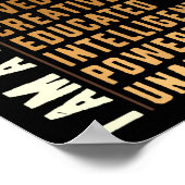 私は黒い男 – 黒い歴史の月の男性はスネジー ポスター (角)