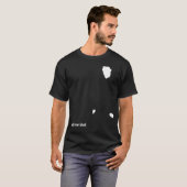 私は黒だけを身に着けています Tシャツ (正面フル)