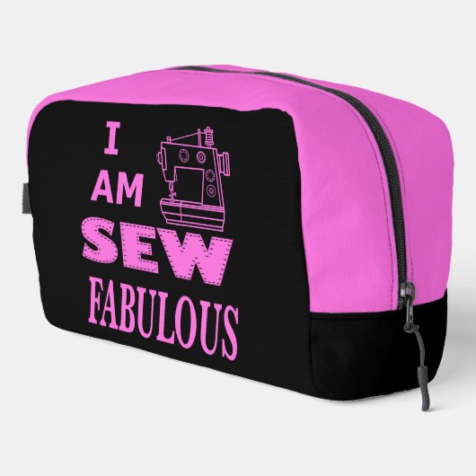 私は黒とピンクの縫い物が素晴らしい ドップキット (右コーナー)