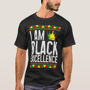 私は黒の優秀な歴史アパレル黒人女性A Tシャツ