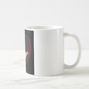 私は黒の手話愛します コーヒーマグカップ