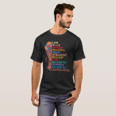 私は黒人の女性アフリカ系アメリカ人ブラックヒストリーMo Tシャツ (正面フル)