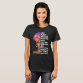 私は黒人の女性 ブラックヒストリー月間 無条件に Tシャツ (正面フル)