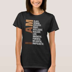 私は黒人の女性 ブラックヒストリー月間 無条件に Tシャツ