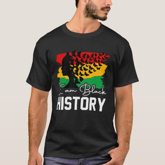 私は黒人の歴史の月アフリカ系アメリカ人でWomeに来ている Tシャツ (正面)