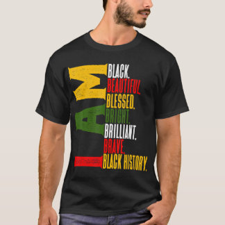 私は黒人の歴史アフリカ系アメリカ人の謝罪しないAである Tシャツ
