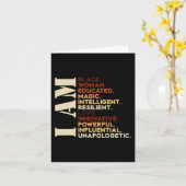 私は黒人の歴史アフリカ系アメリカ人の黒い歴史 カード (黄色い花)