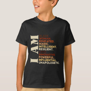 私は黒人の歴史アフリカ系アメリカ人の黒い歴史 Tシャツ
