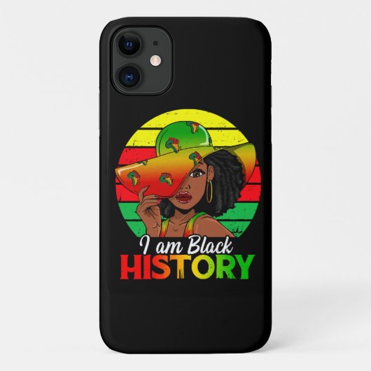 私は黒人の歴史 アフリカ系アメリカ人 Case-Mate iPhoneケース (裏面)