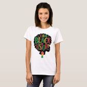 私は黒人の歴史 - ジューンティーンス Tシャツ (正面フル)