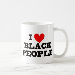 私は黒人を愛します コーヒーマグカップ