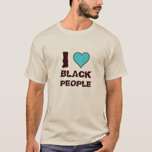 私は黒人を愛します Tシャツ